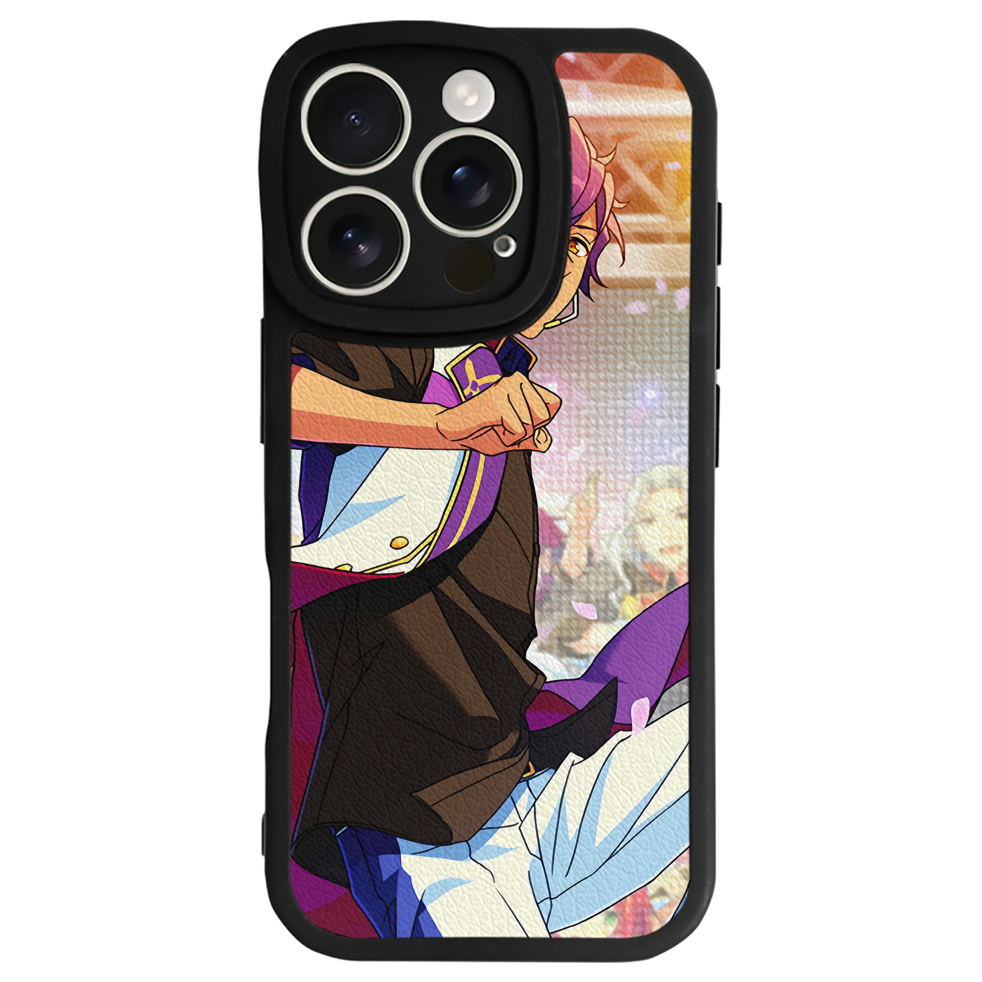 （画像用） あんさんぶるスターズ! Ensemble Stars 【iPhone 16シリーズ対応】シリコンスマホケース（レザー調） 材質：シリコン